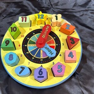 Melissa and Doug wooden clock